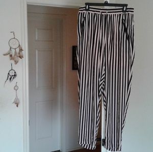 Pink /Black Stripped Trousers